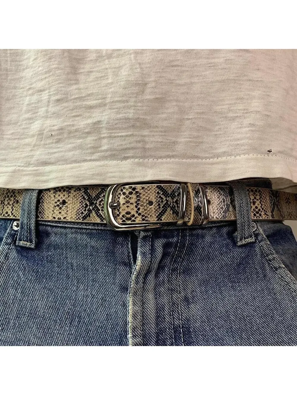 Y2K Punk Multi Brown Belt 41 Inch